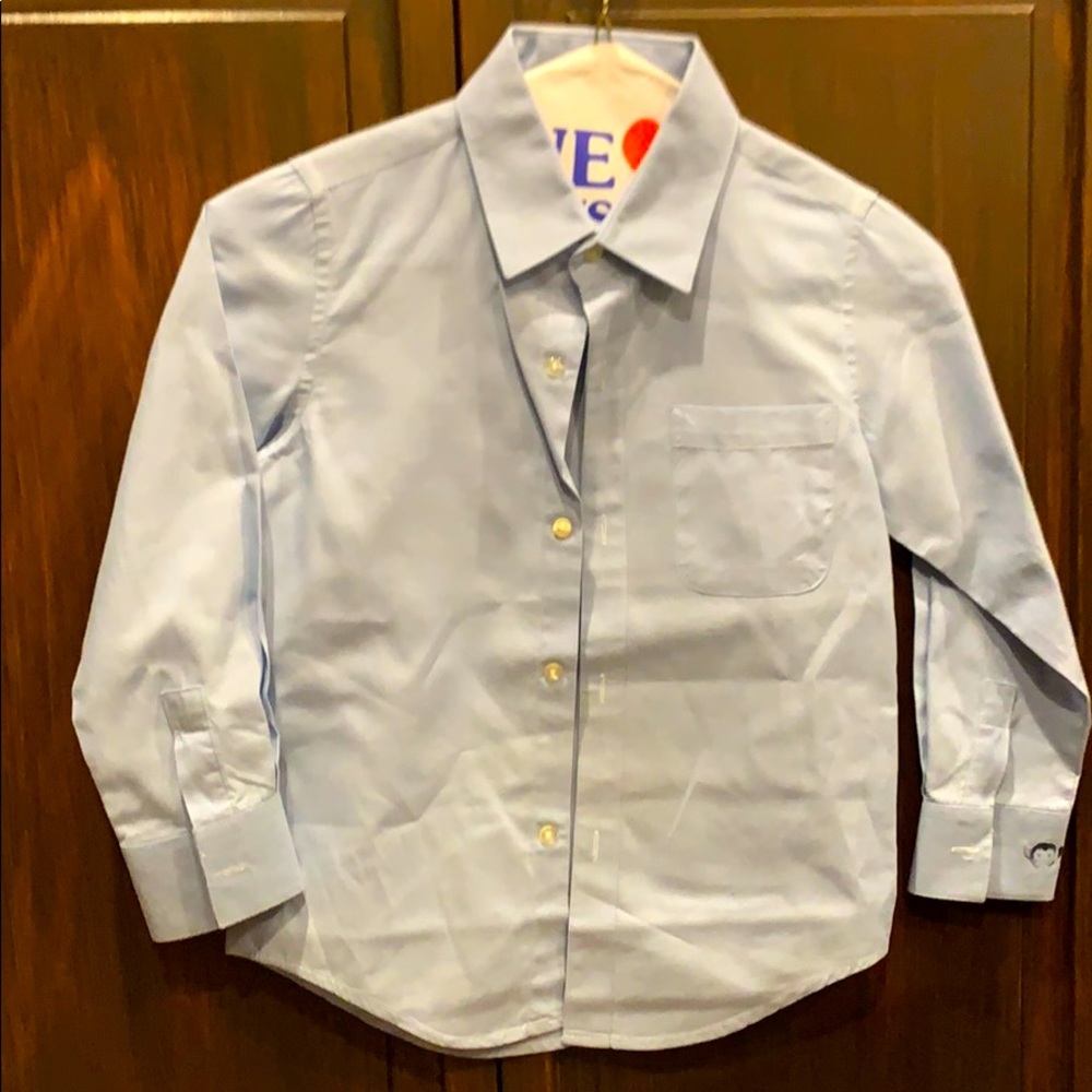 Blue button down shirt
